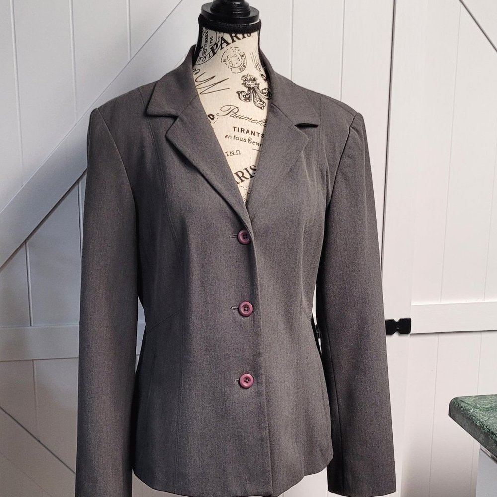Rafaella Gray Suit Coat Business Casual Sz.12